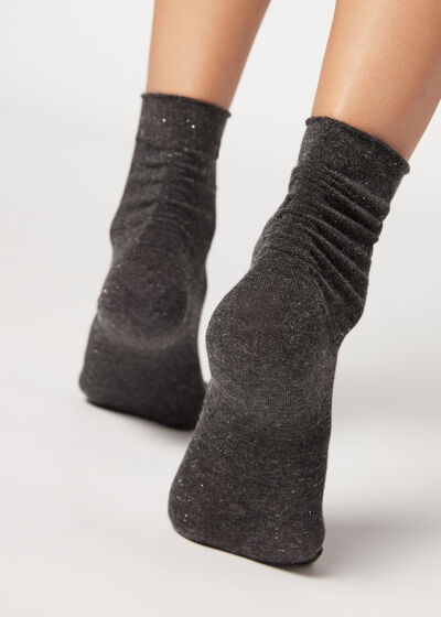 Simli Kaşmir Soket Çorap