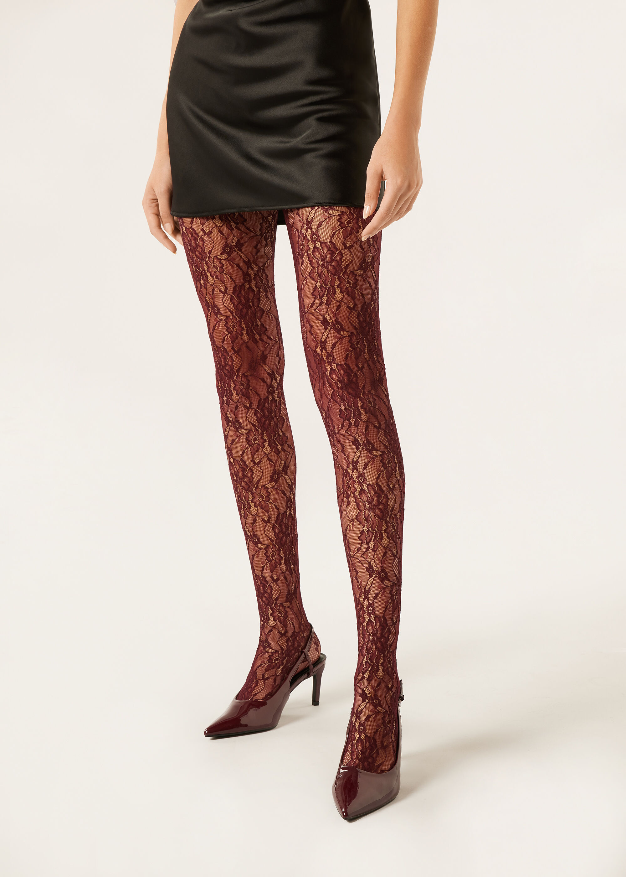 Floral Lace Tights