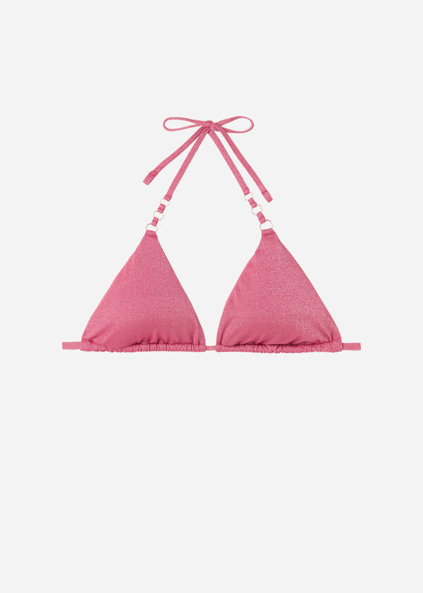 Removable Padding Triangle Bikini Top Golden Gleam