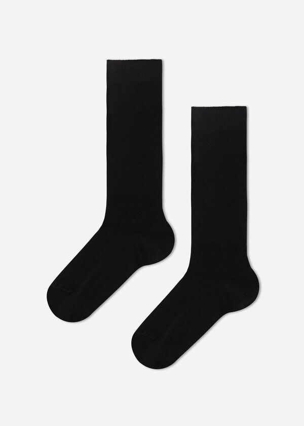 Kids’ Breathable Cotton Long Socks