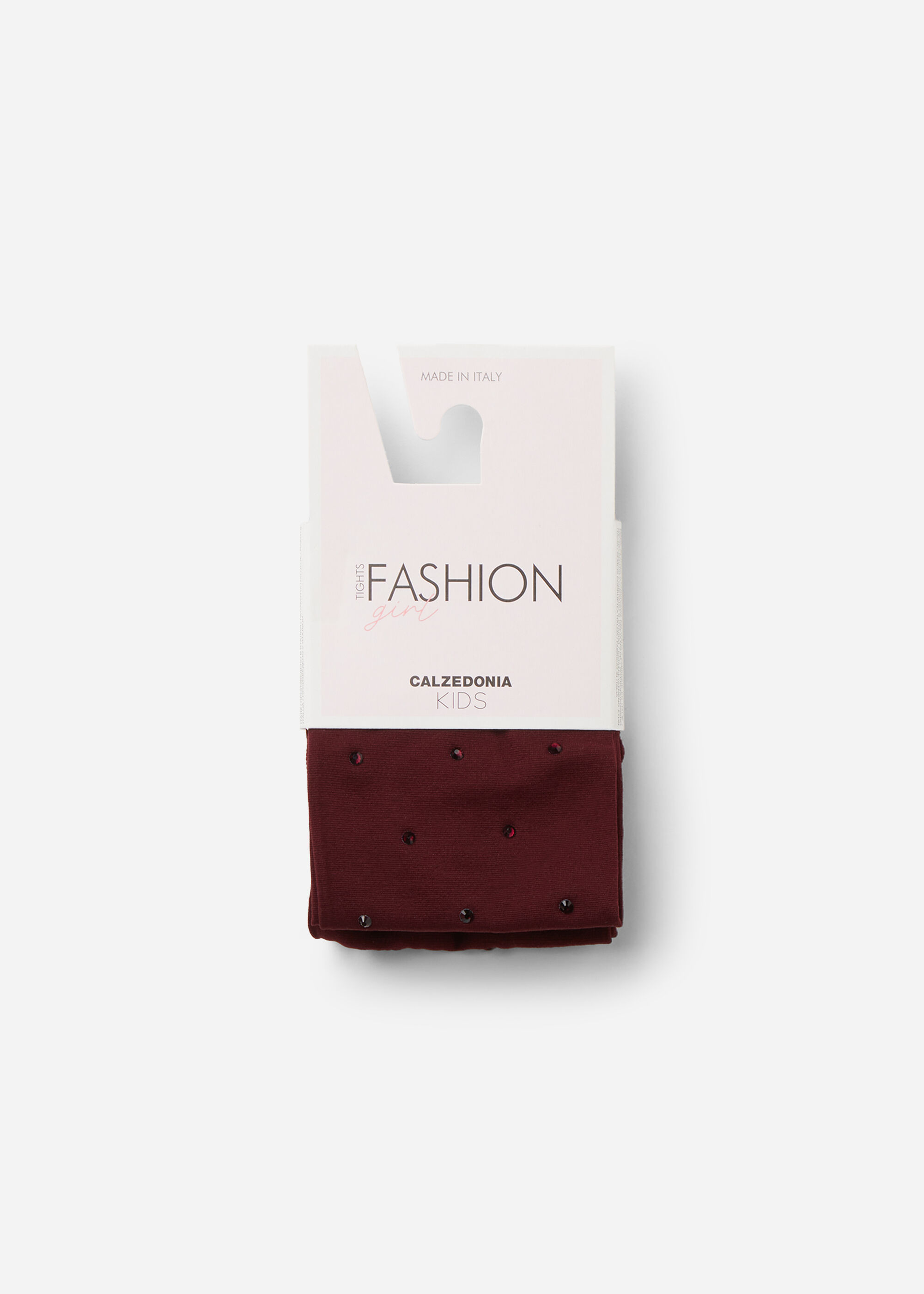Collant opaque avec strass fille