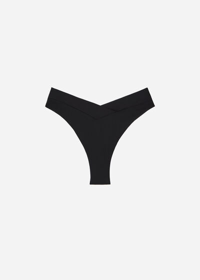 High-Waisted V-Cut Brazilian Bikini Bottoms Indonesia