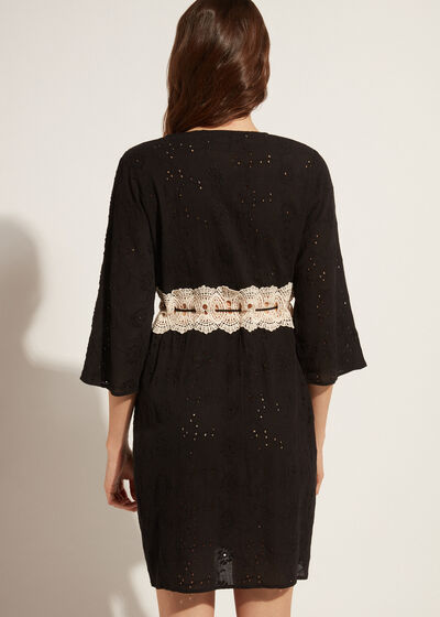 Broderie Anglaise Sequin Dress