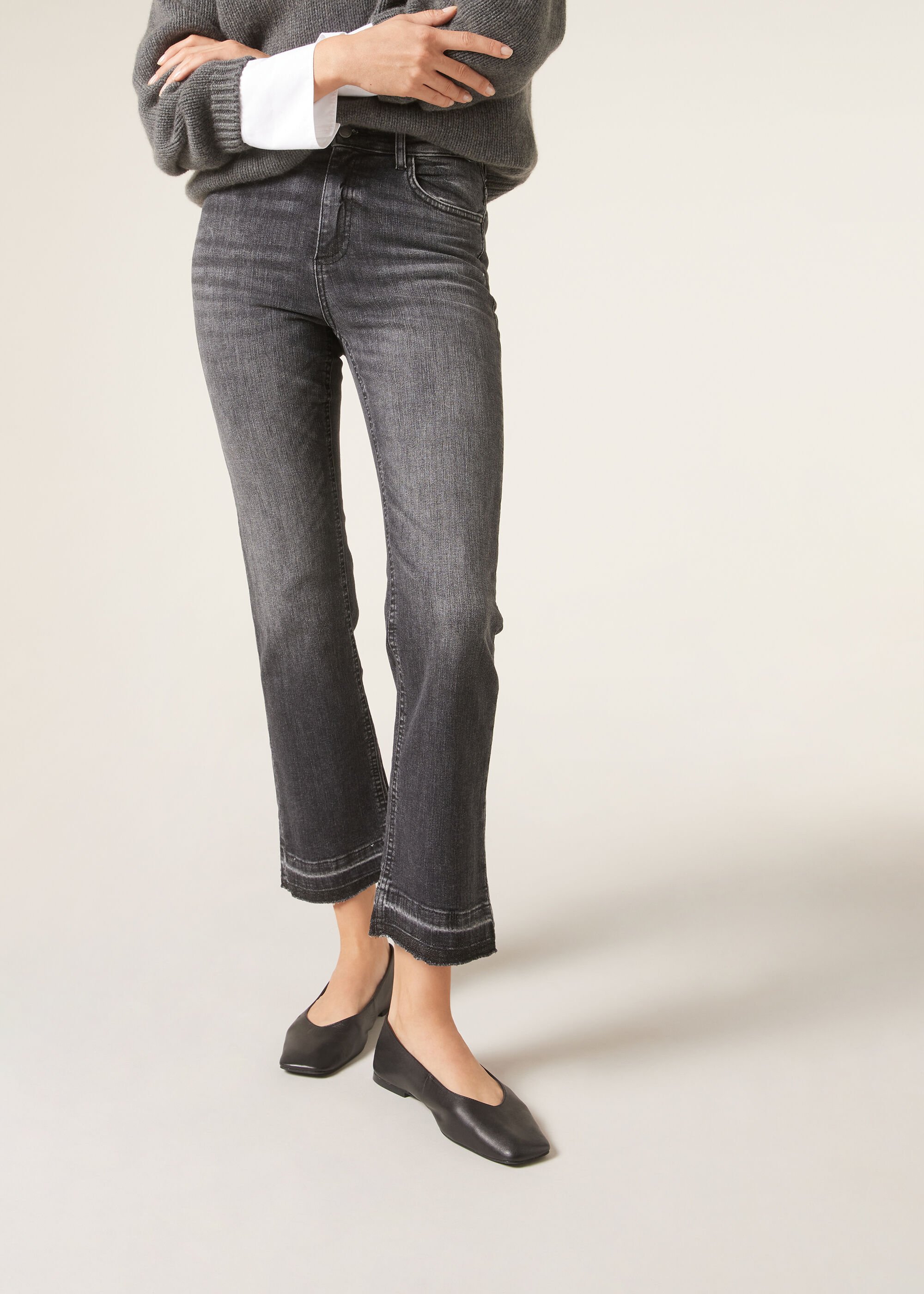 Jeans a Zampa Cropped