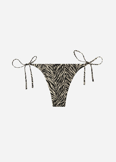 Thong Zebra Swimsuit Bottom Nairobi