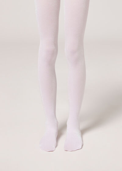 Girls’ Opaque 70 Denier Glitter Tights