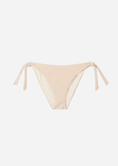 Tied Swimsuit Bottom Golden Gleam