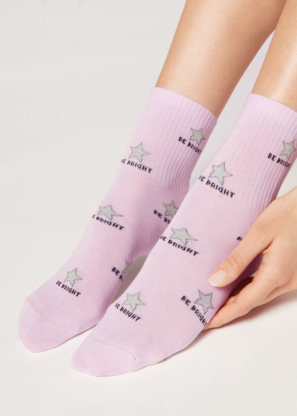 Good Vibes All-Over Print Short Socks