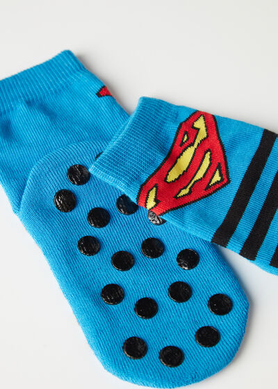 Superman Kaymaz Çocuk Çorabı
