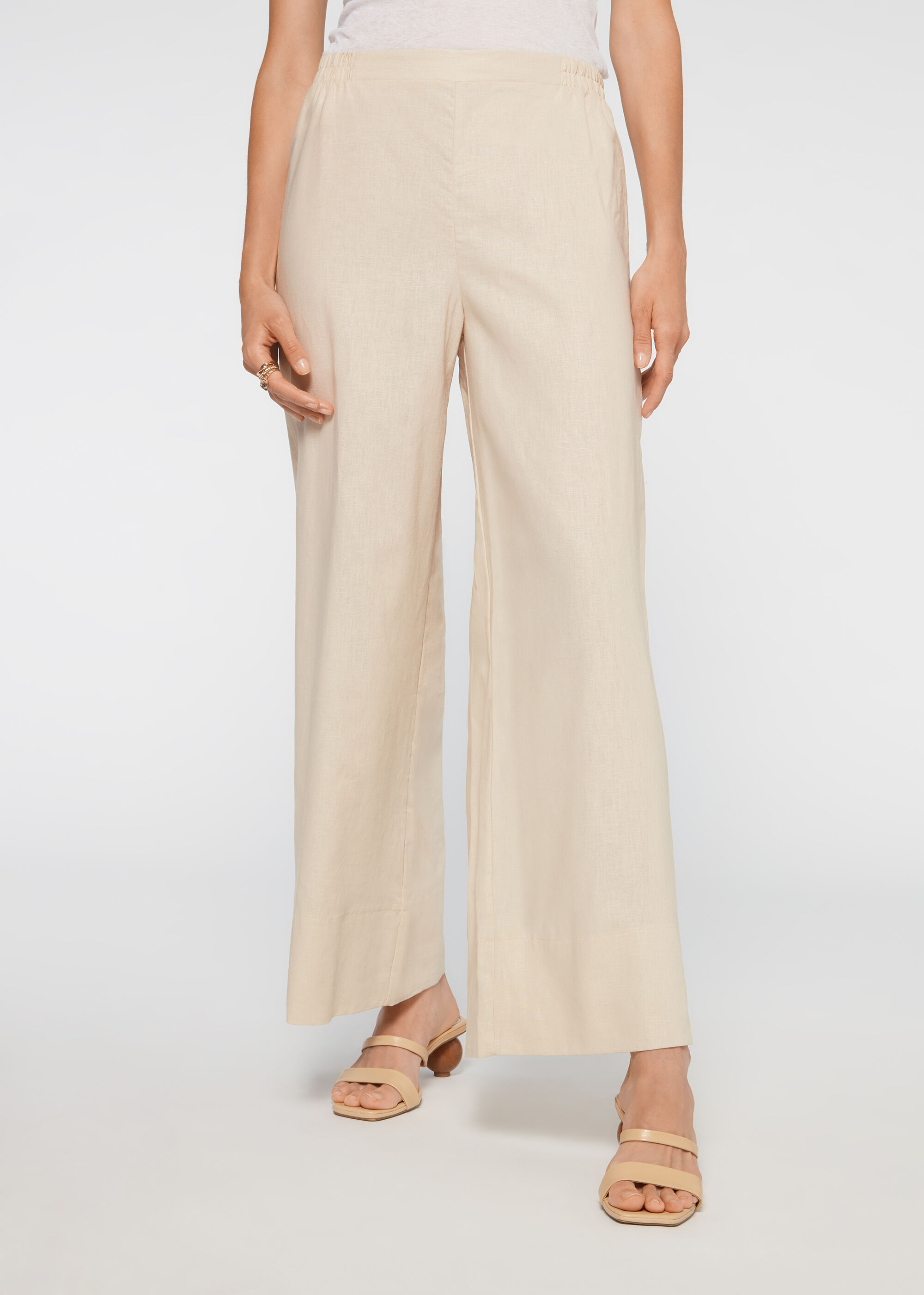 Pantaloni a Palazzo in Lino