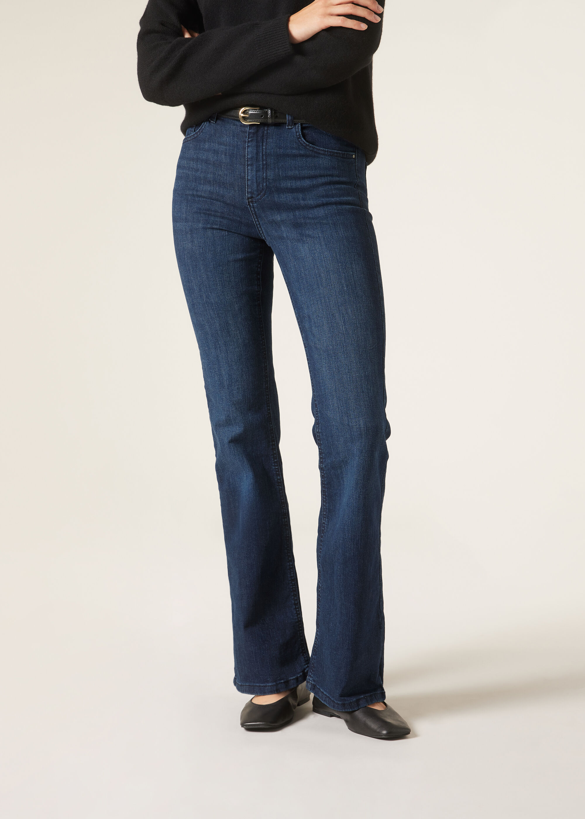 Wijde Elastische Jeans