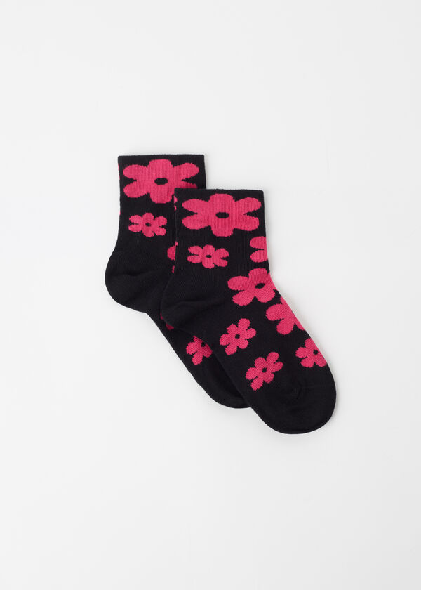 Calze Corte a Fiori da Bambina