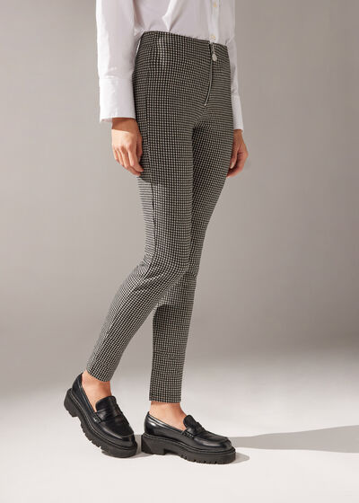 Soft Touch Skinny Leggings with Zip