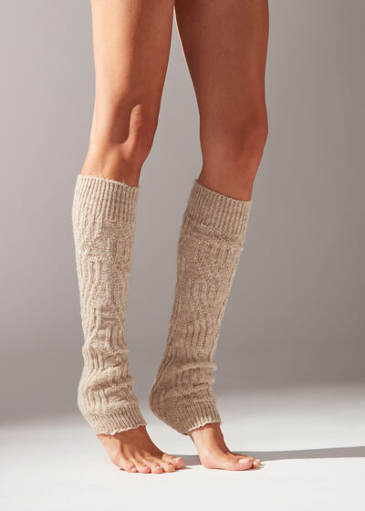 Geometric Pattern Leg Warmers