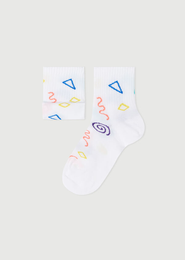 Kids’ All-Over Patterned Short Socks