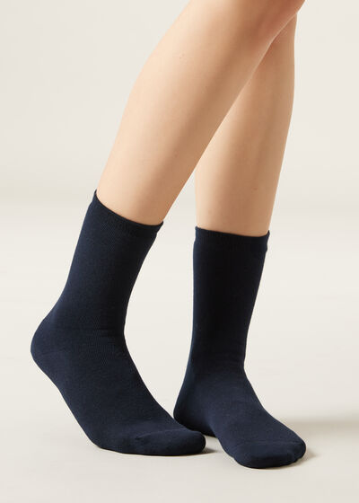 Kurzsocken aus Thermo-Baumwolle