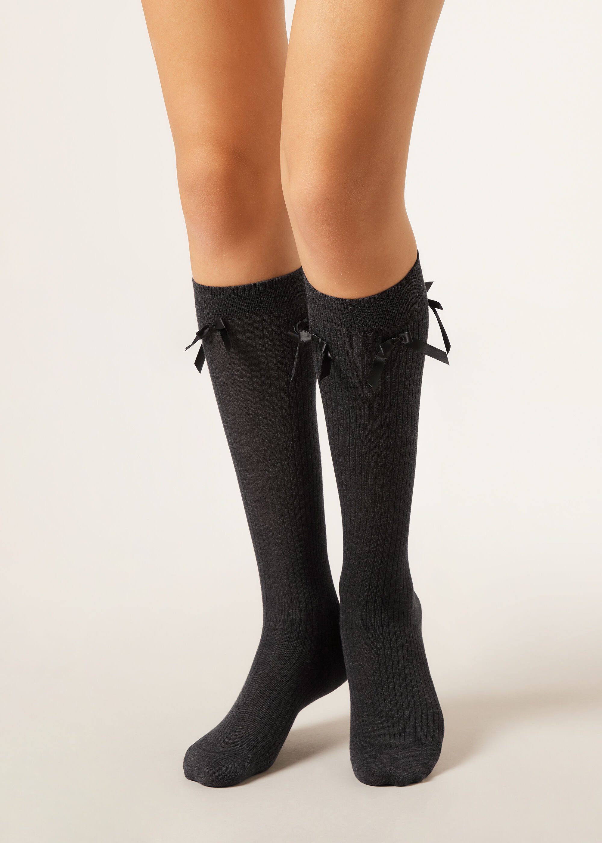 Long Socks with Bows
