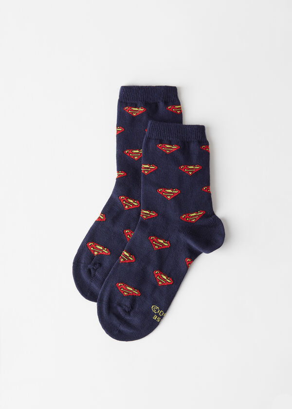 Detské krátke ponožky s motívom Supermana