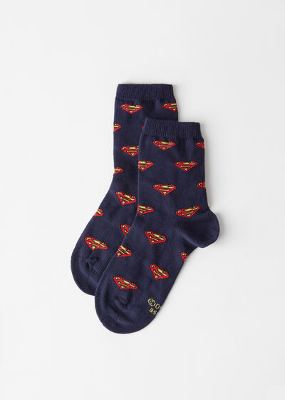 Detské krátke ponožky s motívom Supermana