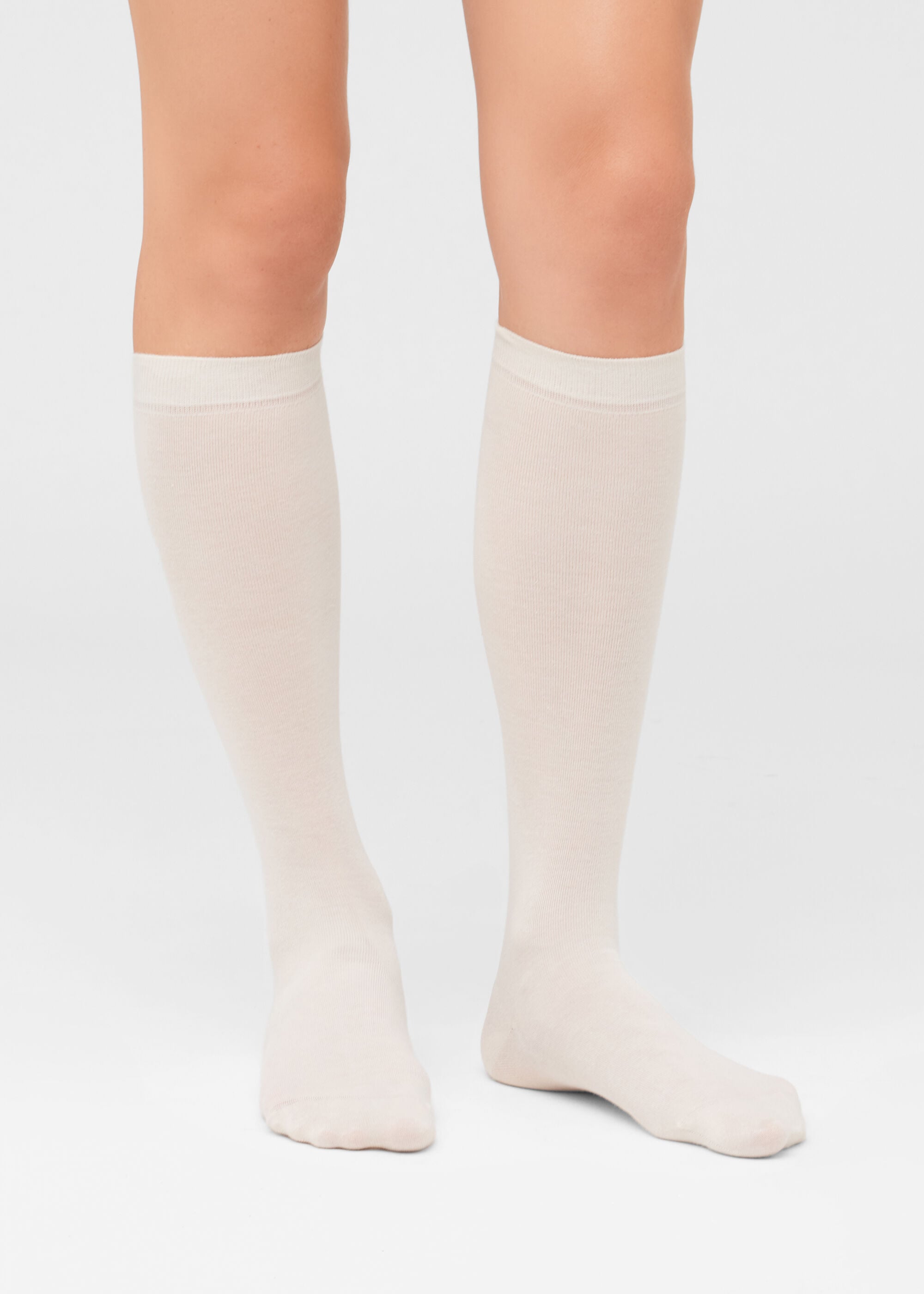 Tall Satin Cotton Socks