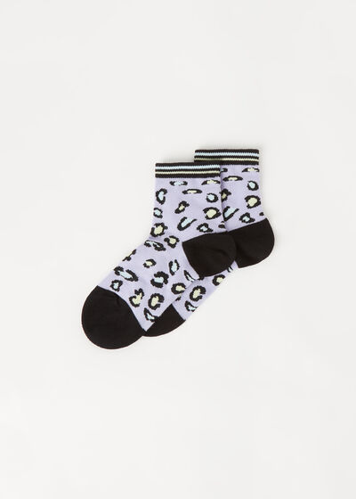 Girls’ Animal Print Short Socks