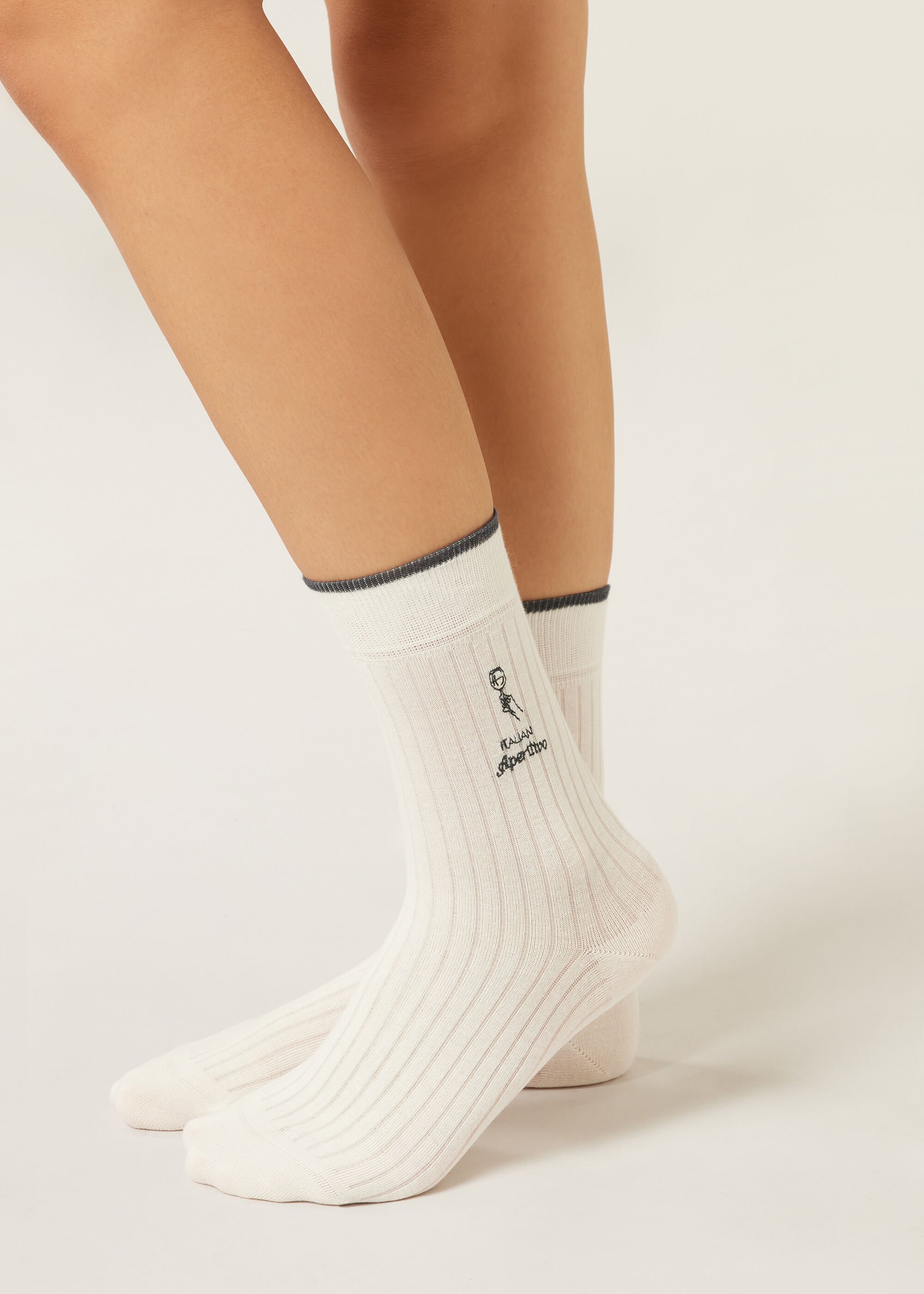 Calzini Ricamo Italian Style