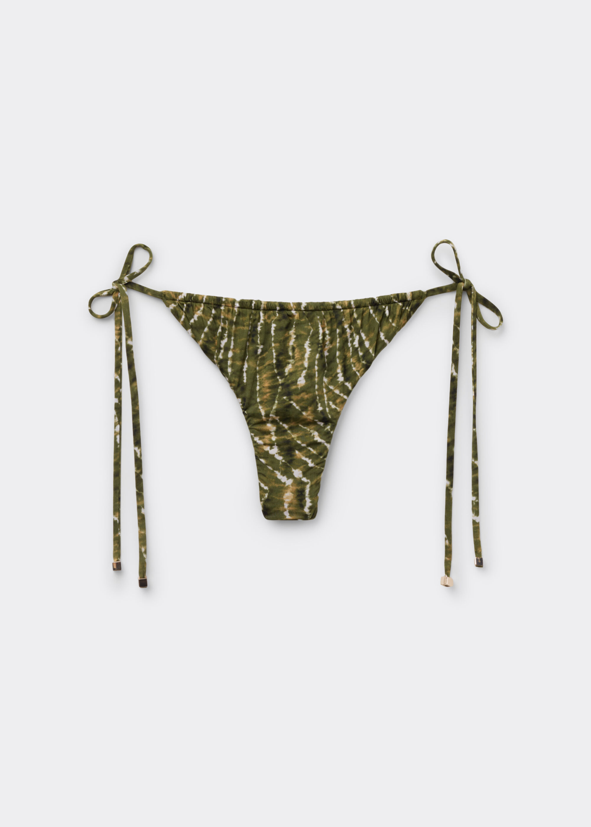 Tanga de Biquíni Natural Tie-Dye