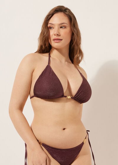 Triangle Swimsuit Top Golden Glow