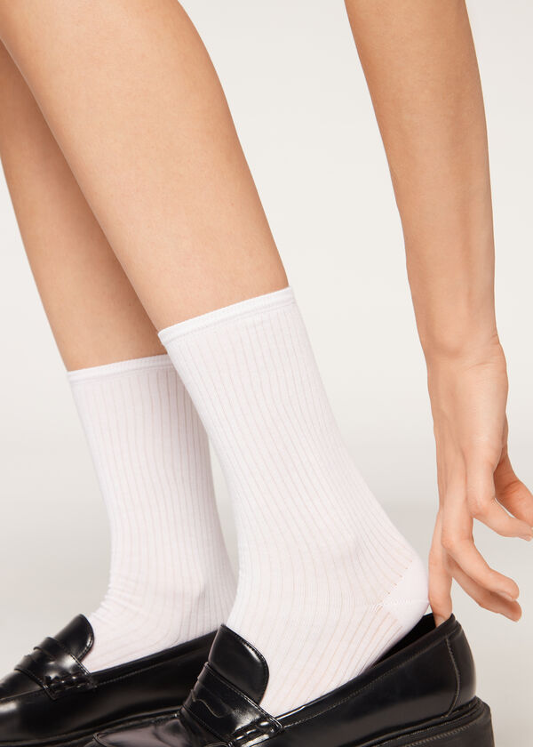 Ribbed Short Socks