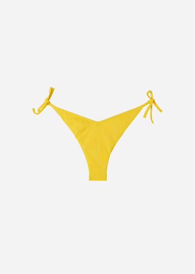 High Cut V-shaped Brazilian Swimsuit Bottom New York