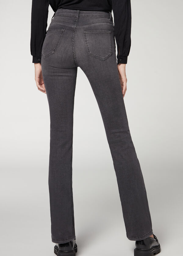 Bootcut Jeans met Hoge Taille Super Flex Denim