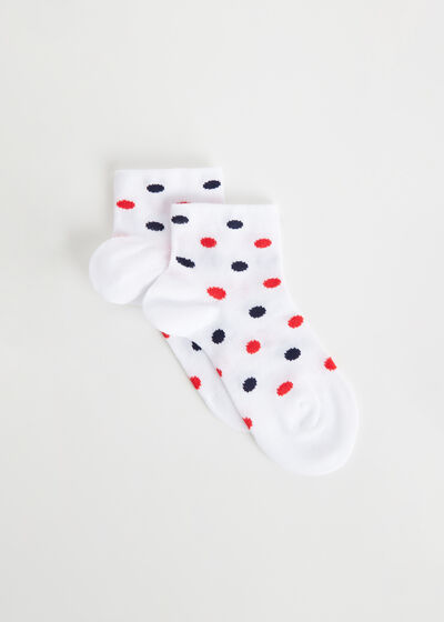 Dječje kratke čarape točkastog uzorka