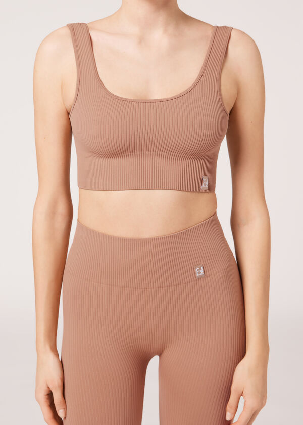 Ribbed Seamless Sport Top - Calzedonia