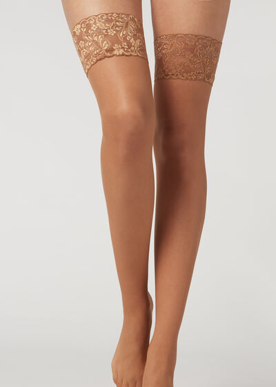 20 Denier Sheer Thigh-Highs