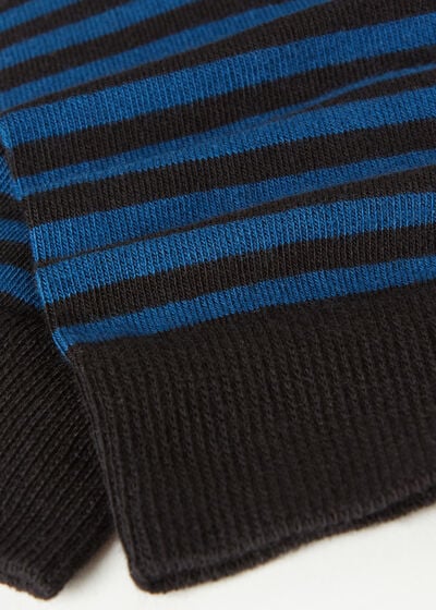 Men’s Striped Motif Short Socks