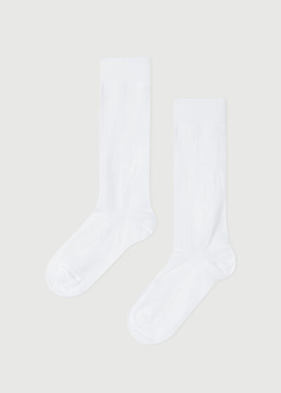 Kids’ Breathable Cotton Long Socks