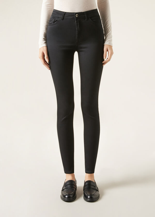 Soft Touch High-Waist Skinny Push-up Jeans