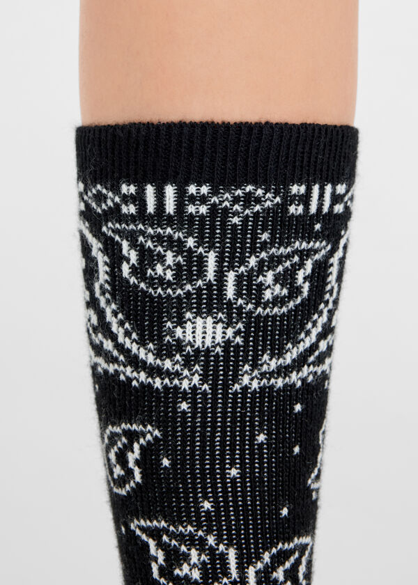 Bandana Socks with Cashmere