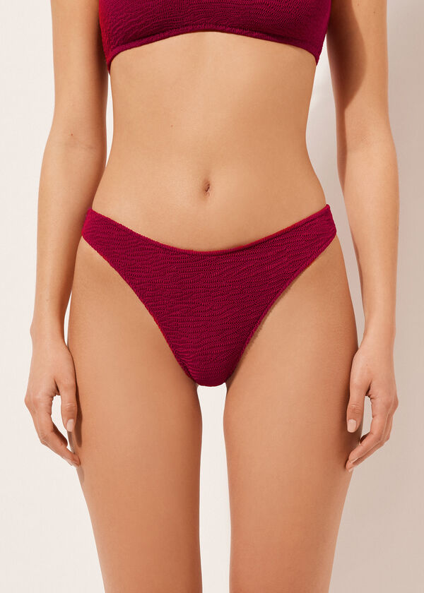 Brazilian Bikini Bottoms Crinkle Waves