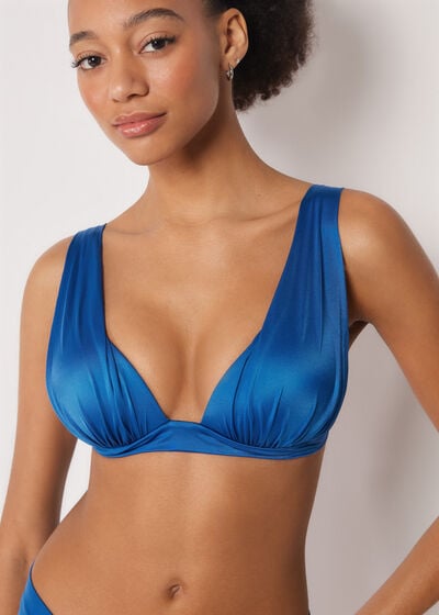 Bikini Tri&aacute;ngulo Relleno Gradual Shiny Satin