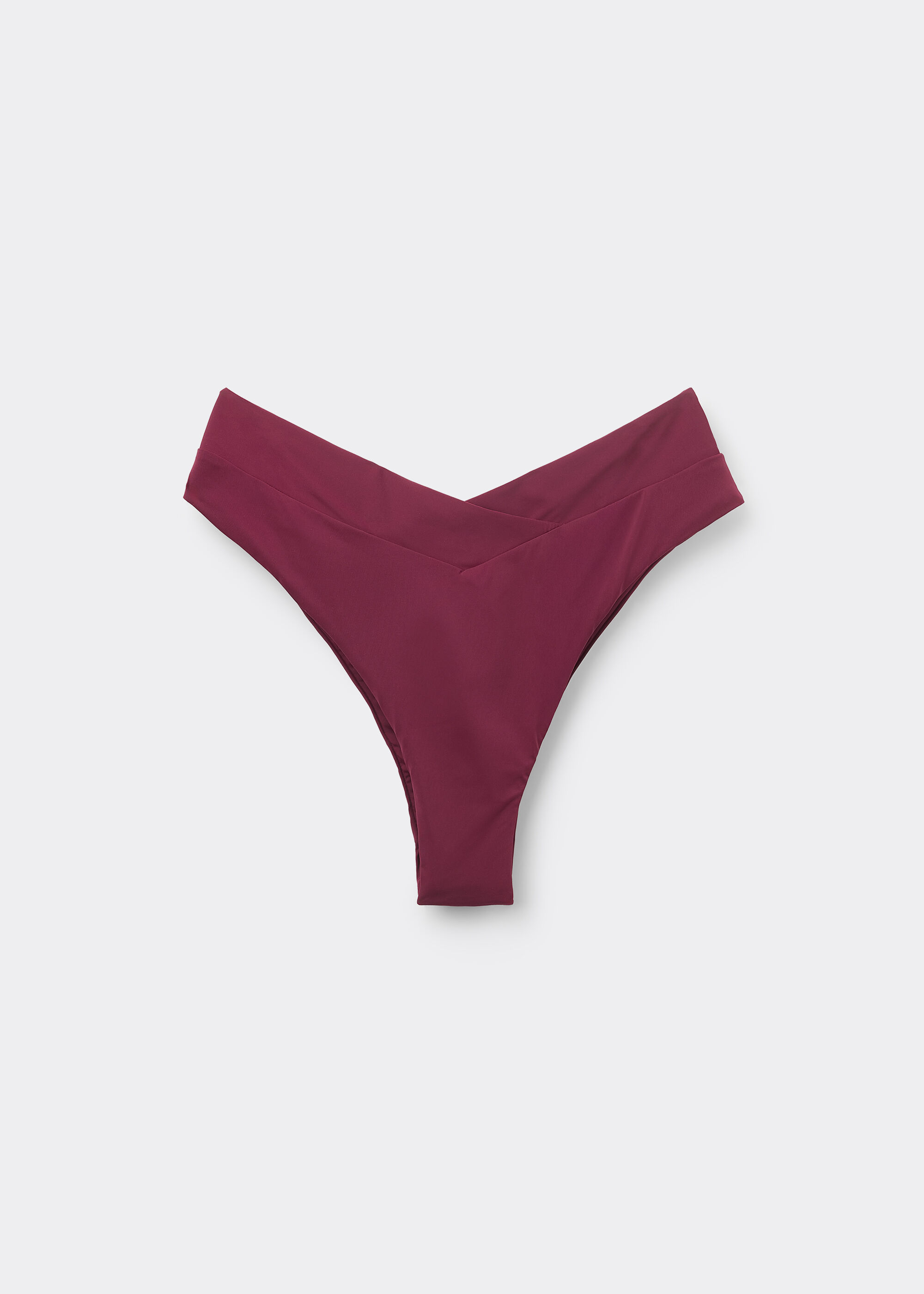High-Waisted V-Cut Brazilian Bikini Bottoms Indonesia