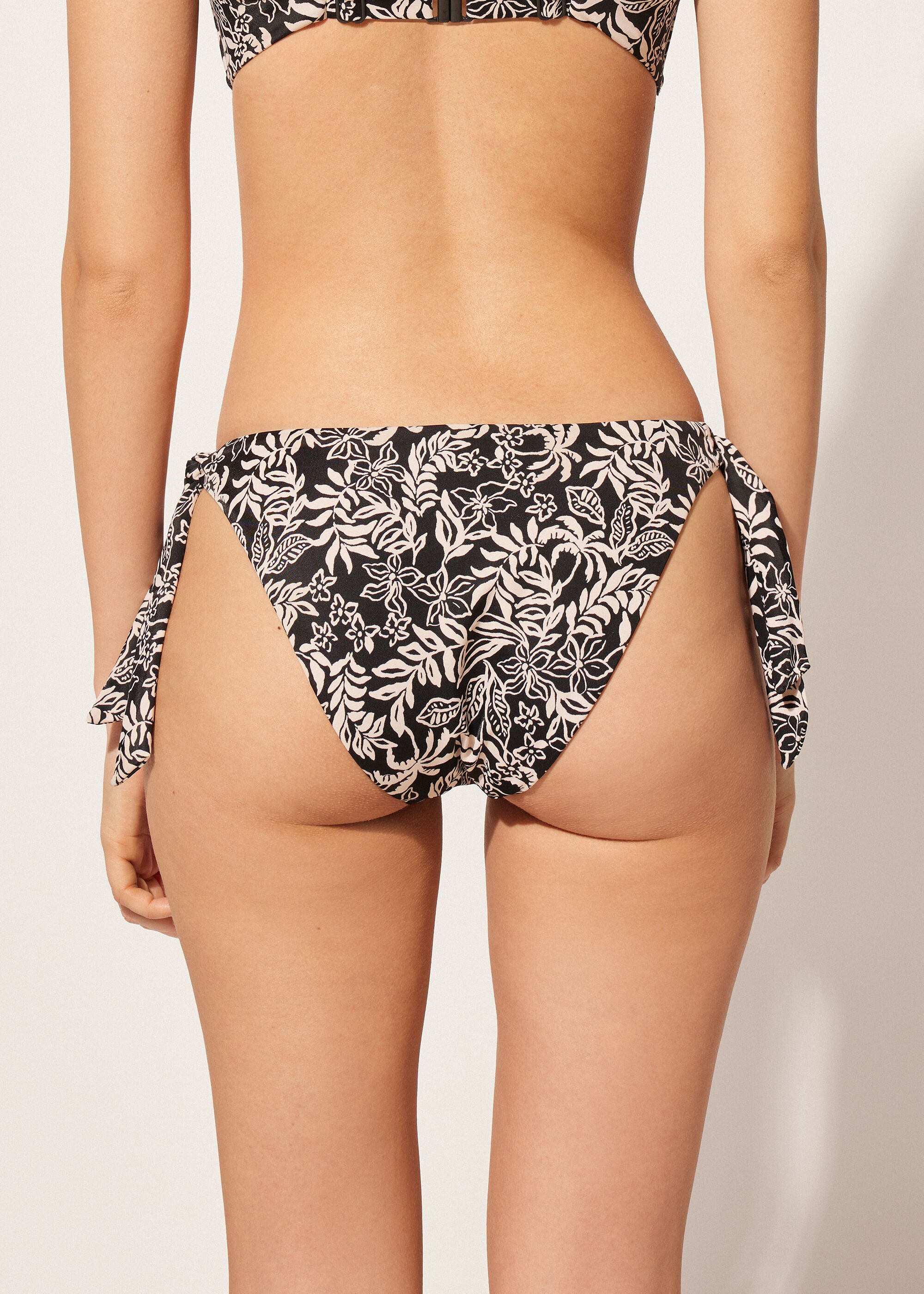 Slip Fiocchi Costume Botanic Black and White