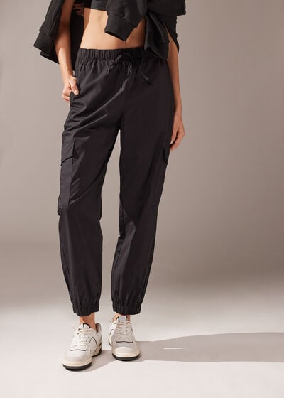 Cargo Trousers with Drawstring
