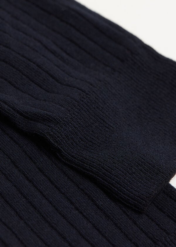 Women’s Ribbed Long Socks with Cashmere