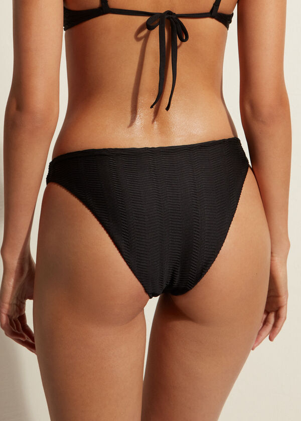 Zikzak Desenli Slip Bikini Altı Casablanca