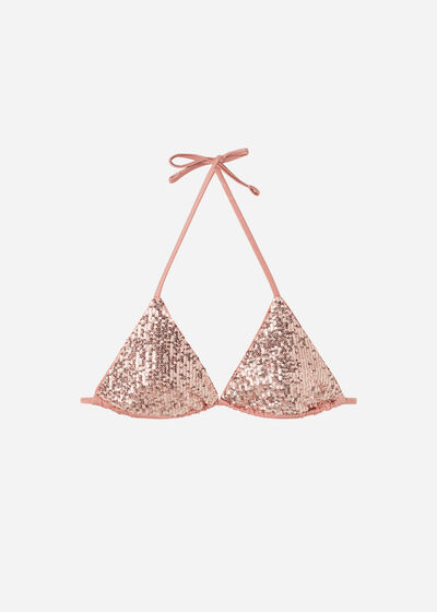 Triangle String Swimsuit Top Cannes