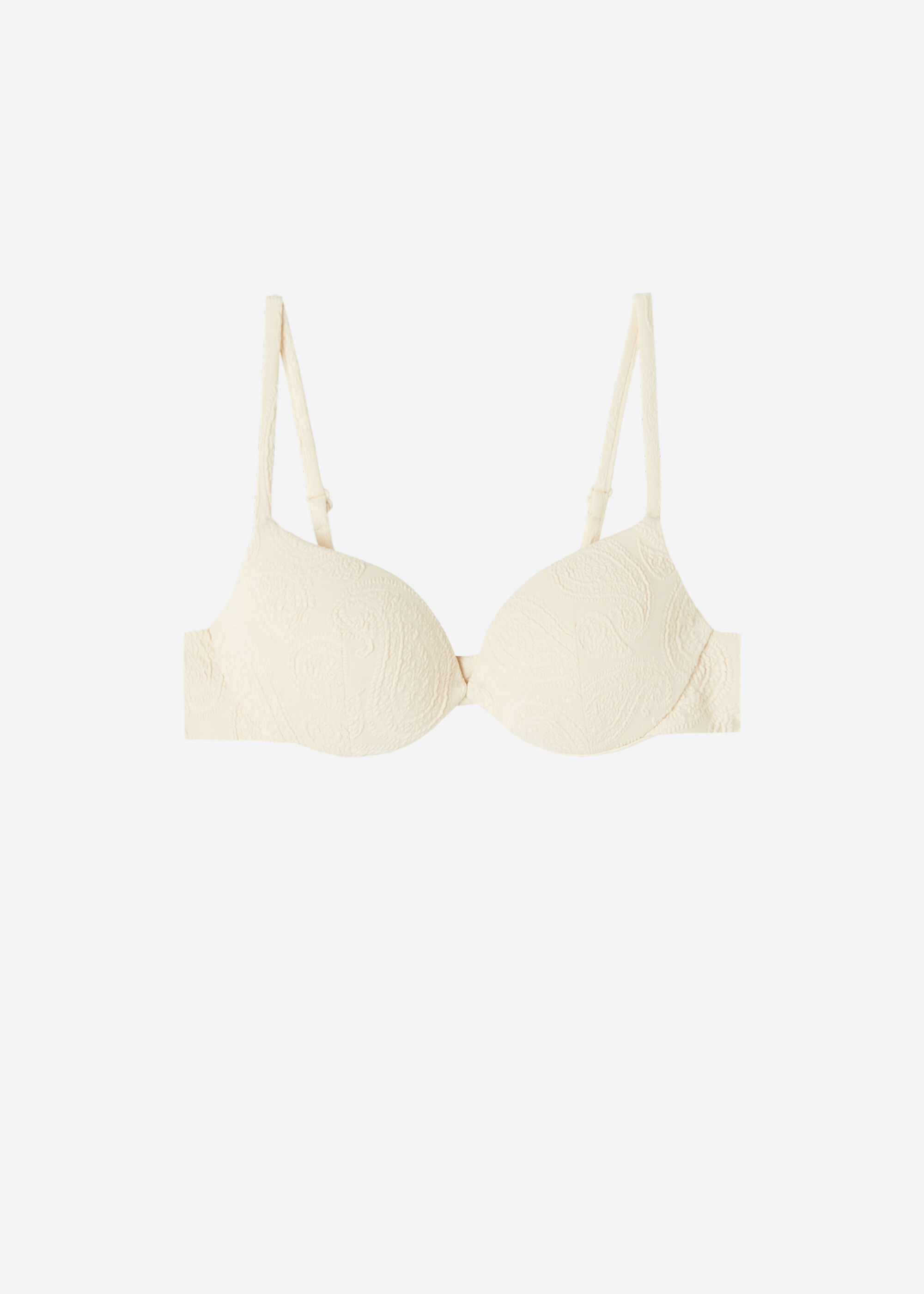 Lightly Padded Push-Up Bikini Top 3D Cachemire Twist