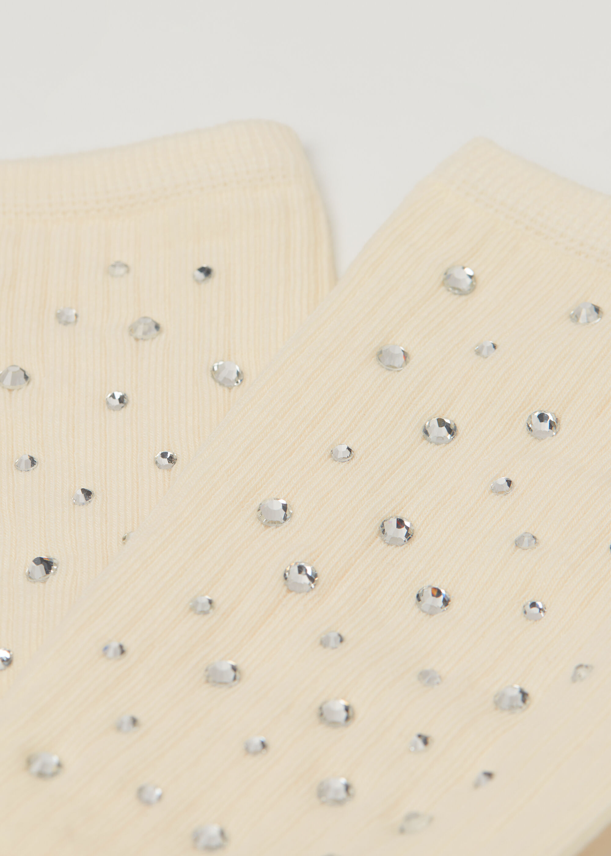 Calze a Costine con Strass