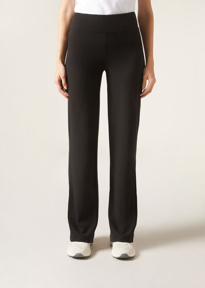 Palazzo Trousers with Cashmere