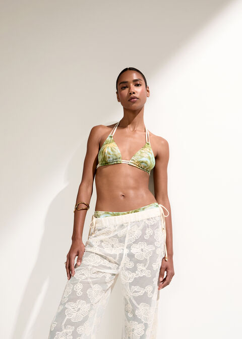 Triangle Bikini Blurred Palms